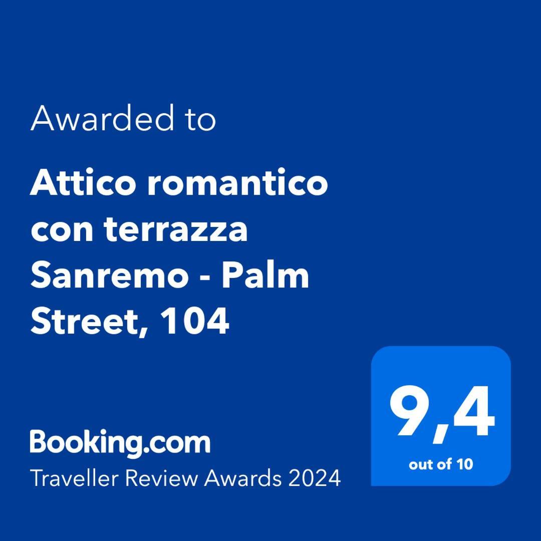 Attico Romantico Con Terrazza Sanremo - Palm Street, 104 - Free Wifi Exterior foto